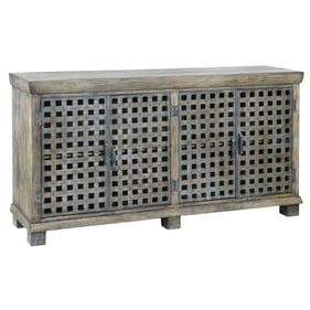 Crestview Collection Bengal Manor Lattice Mango Wood Sideboard