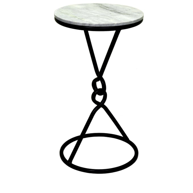 Crestview Collection Black Round Accent Drink Table CRST-CVFNR5020