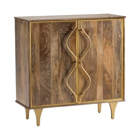 Crestview Collection Wentworth Warm Brown Natural Cabinet