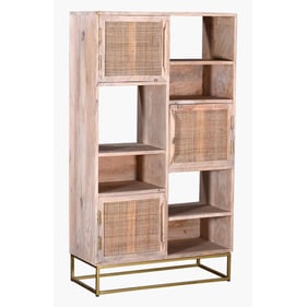 Crestview Collection Biscayne Light Gold Bookshelf