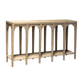 Crestview Collection Gotham Light Grey Arch Console Table