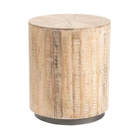 Crestview Collection Natural Round End Table