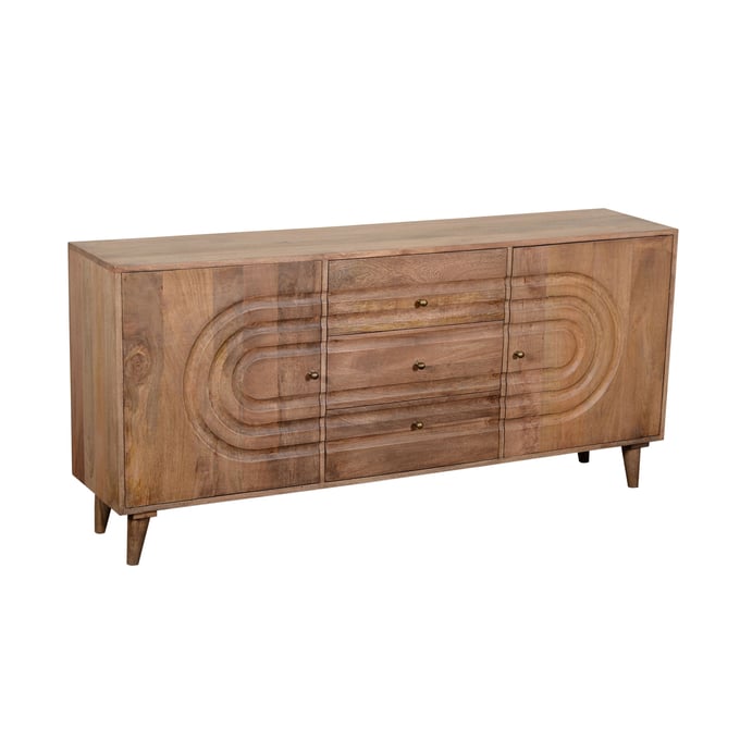 Crestview Collection Talladega Honey 3 Doors Sideboard CRST-CVFNR846