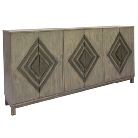 Crestview Collection Aspen 6 Doors Diamond Sideboard