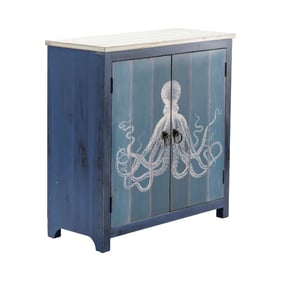 Crestview Collection Octopus Deep Blue Cabinet