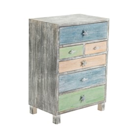 Crestview Collection Key West White Washed Grey Chest