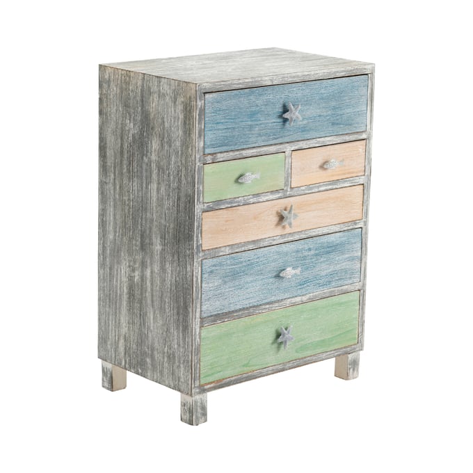 Crestview Collection Key West White Washed Grey Chest CRST-CVFZR3593