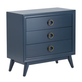 Crestview Collection Pomeroy Navy Blue Indigo Chest