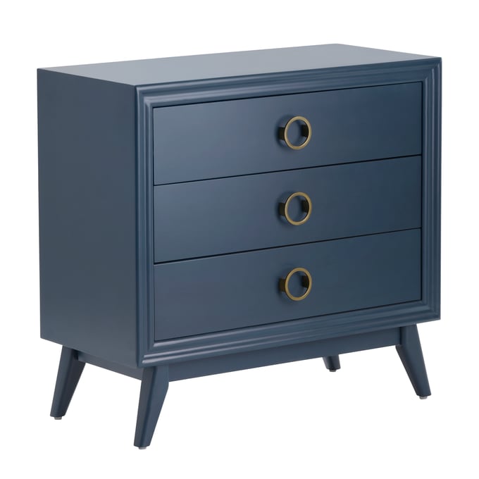 Crestview Collection Pomeroy Navy Blue Indigo Chest CRST-CVFZR4592