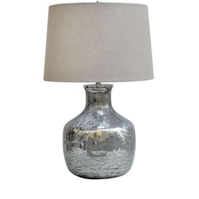 Crestview Collection Blair Antique Silver Natural Table Lamp