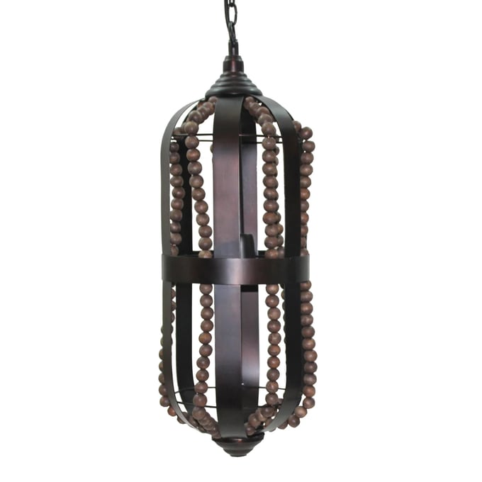 Crestview Collection Bailey Bronze Oak Beads Pendant CRST-CVPDN009