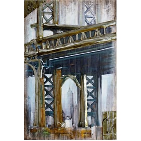 Crestview Collection Metal Bridge Wall Art