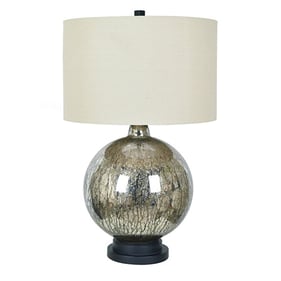 Crestview Collection Dawkins Antique Mercury Natural Table Lamp