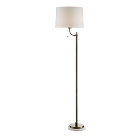 Crestview Collection Nash Honey White Floor Lamp