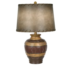 2 Crestview Collection Dakota Pottery Table Lamps