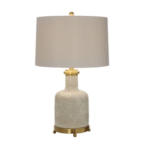 2 Crestview Collection Stone White Table Lamps