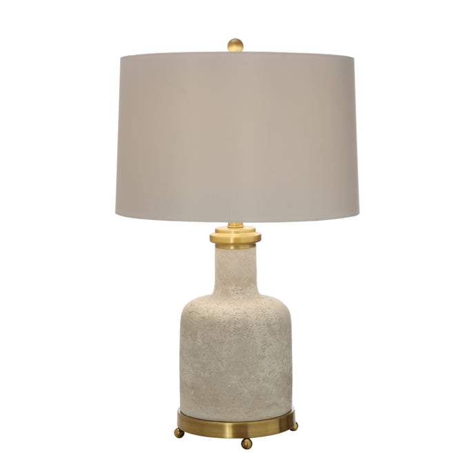 2 Crestview Collection Stone White Table Lamps CRST-CVAVP556