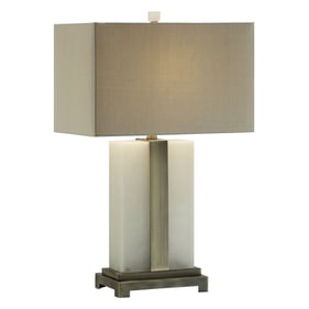 Crestview Collection Steart Oatmeal Table Lamp