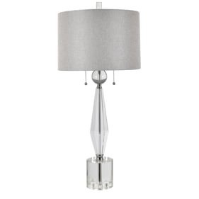 Crestview Collection Astaire Grey Crystal Table Lamp