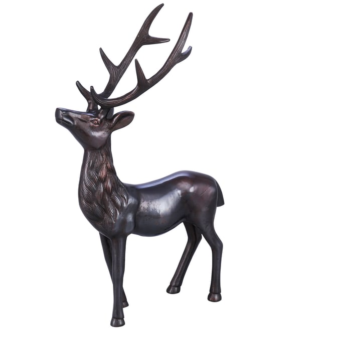 Crestview Collection Bronze Medium Buck Statue CRST-CVDEN066