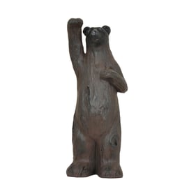 Crestview Collection Black Poppa Bear Statue