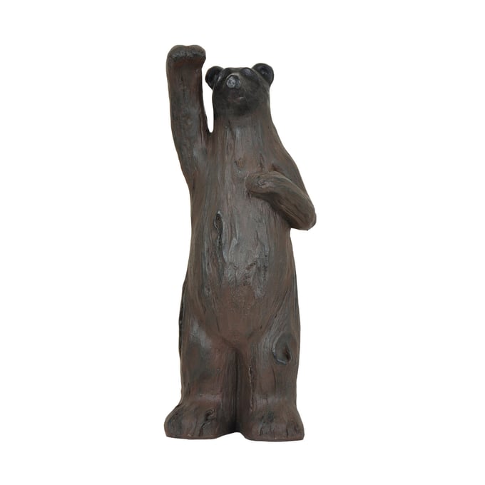 Crestview Collection Black Poppa Bear Statue CRST-CVDEP650