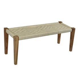 Crestview Collection Bengal Manor Jute Yarn Bench