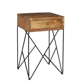 Crestview Collection Bengal Manor Light Acacia Wood Accent Table