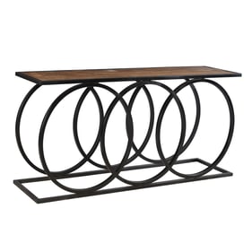 Crestview Collection Bengal Manor 3 Circles Console Table