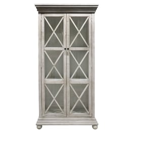 Crestview Collection Pembroke Plantation Glass Door Tall Cabinet