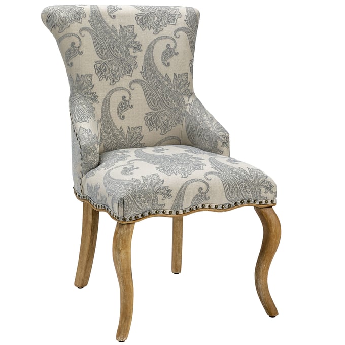 Crestview Collection Danielle Distressed Paisley Accent Chair CRST-CVFZR4520