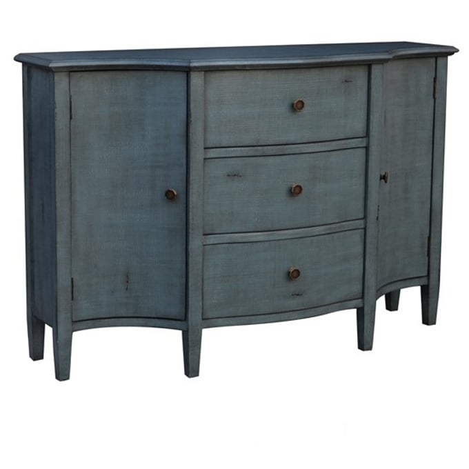 Crestview Collection Abigail Cool Blue Brushed Credenza CRST-CVFZR4595