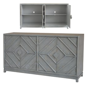 Crestview Collection Emerson Grey Oak Sideboard