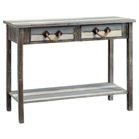 Crestview Collection Nantucket Weathered 2 Drawers Console Table