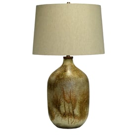 Crestview Collection Chambers Bronze Natural Table Lamp