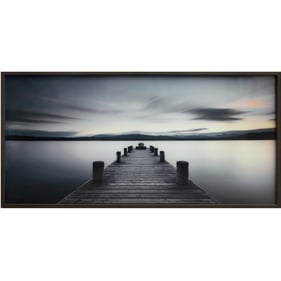 Crestview Collection Tempered Glass Pier Walk Wall Art