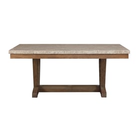 Crown Mark Vesper Grey Marble Dining Table