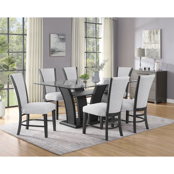 Crown Mark Camelia 7pc Dining Room Set CRW-1216DVT-4272-DT-S3