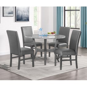 Crown Mark Judson Glitter Grey 5pc Dining Set