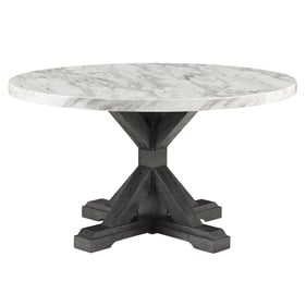 Crown Mark Vance Faux Marble Round Dining Table