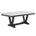 VANCE FAUX MARBLE DINING TABLE