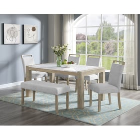 Crown Mark Dune 6pc Dining Room Set