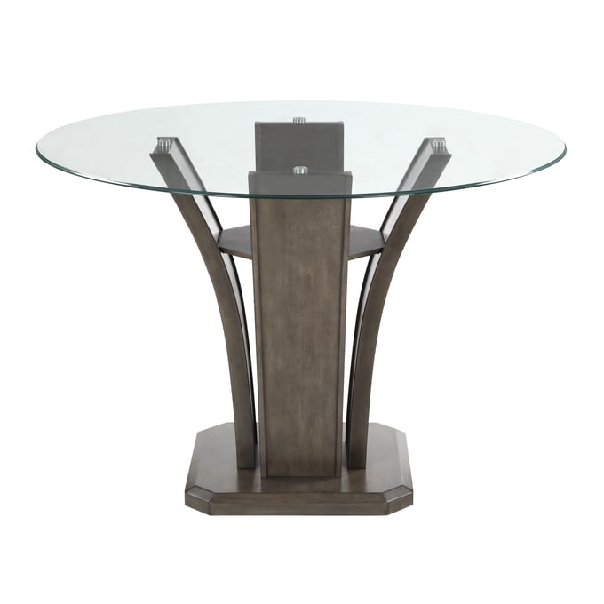 Crown Mark Camelia Grey Counter Height Table Base CRW-1710GY-T-54-BSL