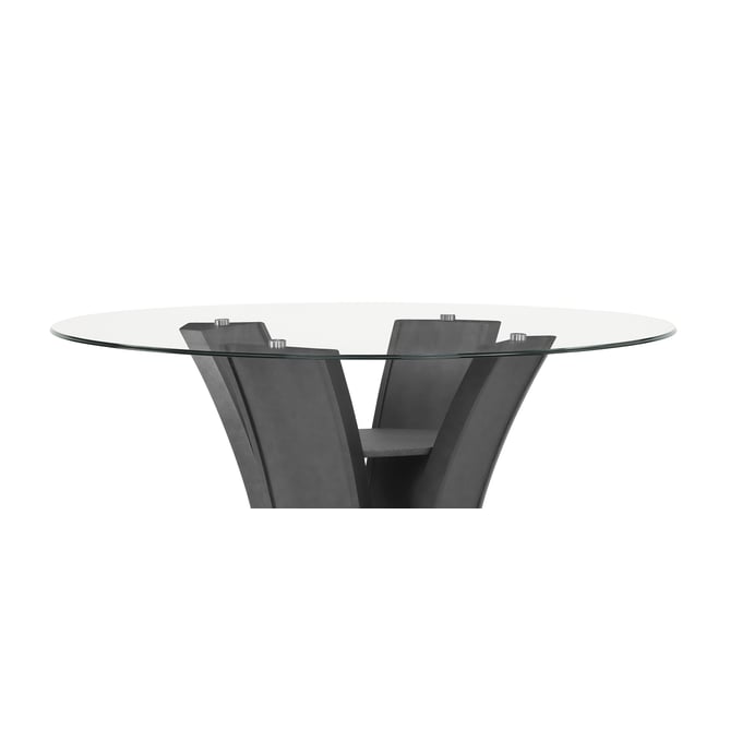 Crown Mark Camelia Counter Height Table Glass Top CRW-1716T-54RD-GL