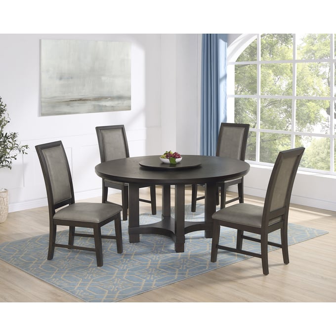 Crown Mark Jeffries 5pc Dining Room Set CRW-2070T-60-DR-S1