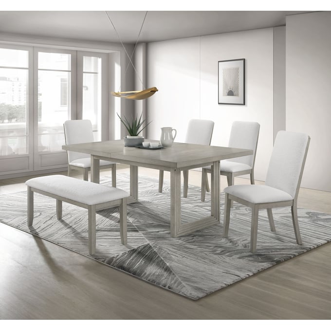 Crown Mark Torrie 6pc Dining Room Set CRW-2130T-4289-DR-S2