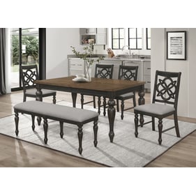 Crown Mark Hilara 6pc Dining Room Set