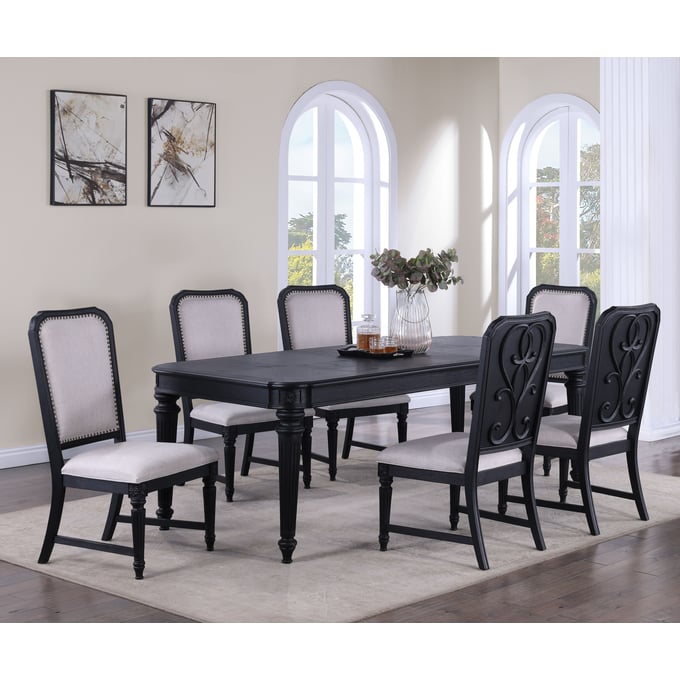 Crown Mark Kingsbury 7pc Dining Room Set CRW-2146-DR-S3