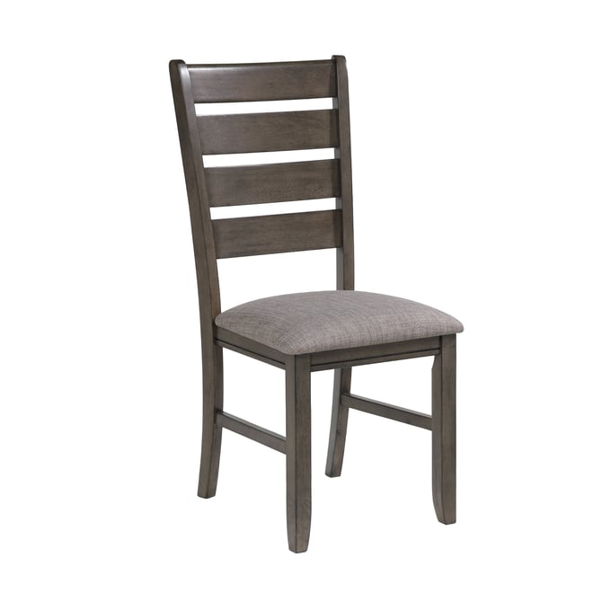 2 Crown Mark Bardstown Grey Side Chairs CRW-2152GY-S-N