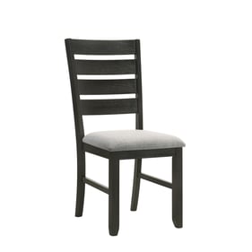 2 Crown Mark Bardstown Wheat Charcoal Side Chairs